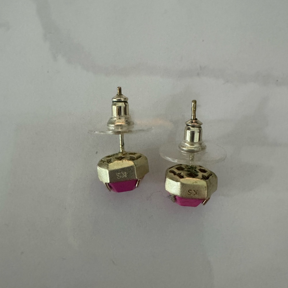 Kendra Scott Logan Earrings - Gold & Pink - Picture 2 of 5